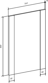 Зеркало Bellezza Лоренцо 60см серебро 00000007022